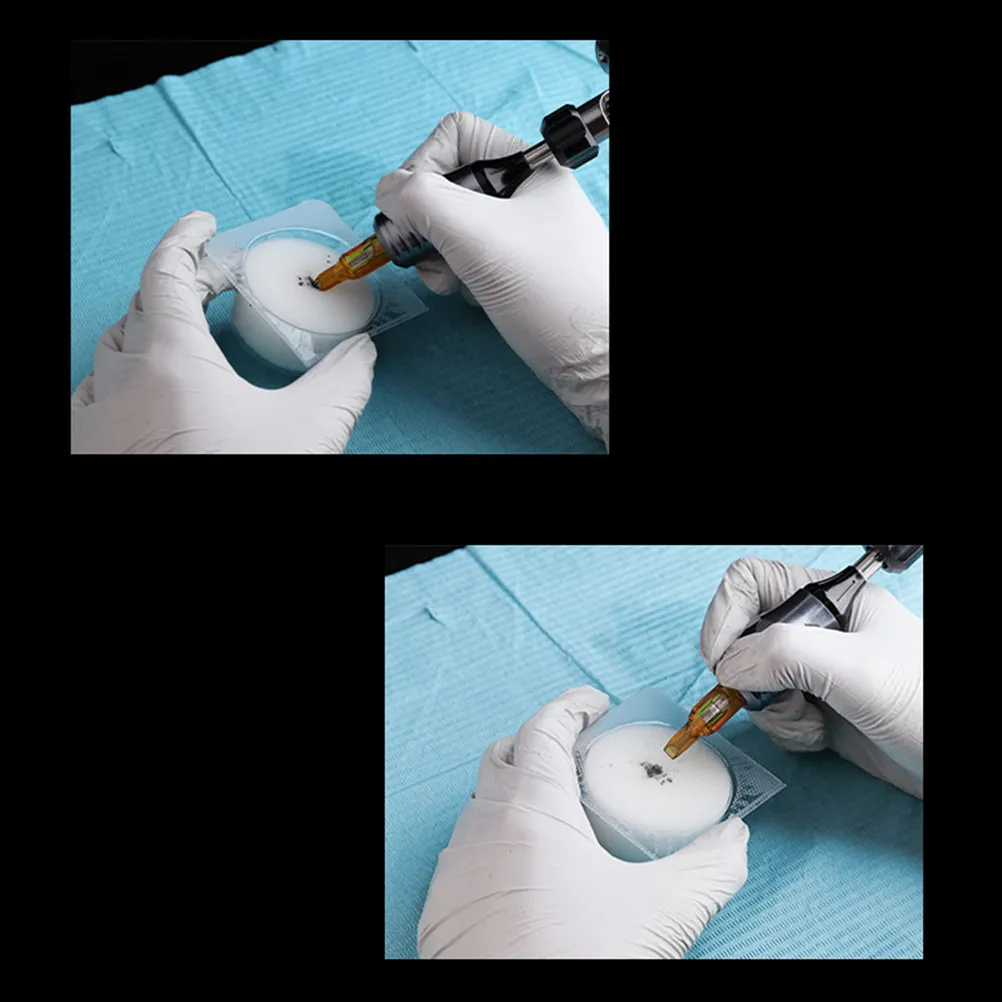 

18Pcs Cleaning Tools Needle Cup Dip Wash Cup for Tattoo Machine Needles Disposable Individual Sealed Caps for Blending Drying