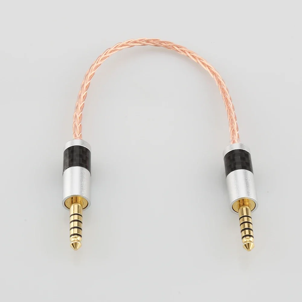 Audiocrast HIFI 8-жильный 7N OCC одиночный медный балансный аудиокабель с разъемом 4,4 мм на разъем 4,4 мм