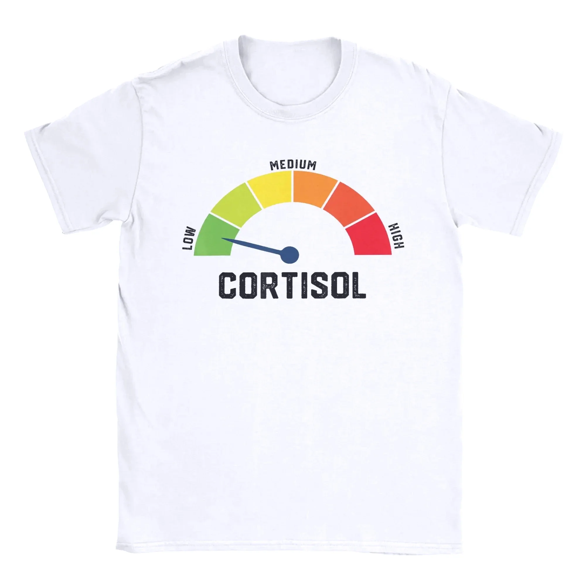 Fun Graphic Printing Summe Low Cortisol Levels  Meme T-Shirts Comfortable Clothing Short Sleeve Casual Aesthetic Tee Tops S-5XL