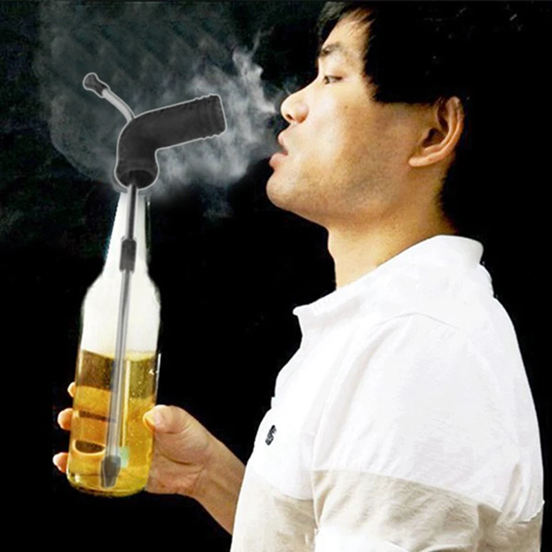 Beer Snorkel Straw Beer Bong Funnel Slammer Snorkel Drinking Beer Bar Tools Festivals Party Dispenser Black