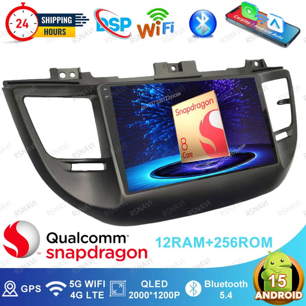 Android 15 Car Radio For Hyundai Tucson IX35 3 2015 - 2018 Motorcycle Accessories Polo 6r Golf 8 Keychain Mercedes W203 H7 Led