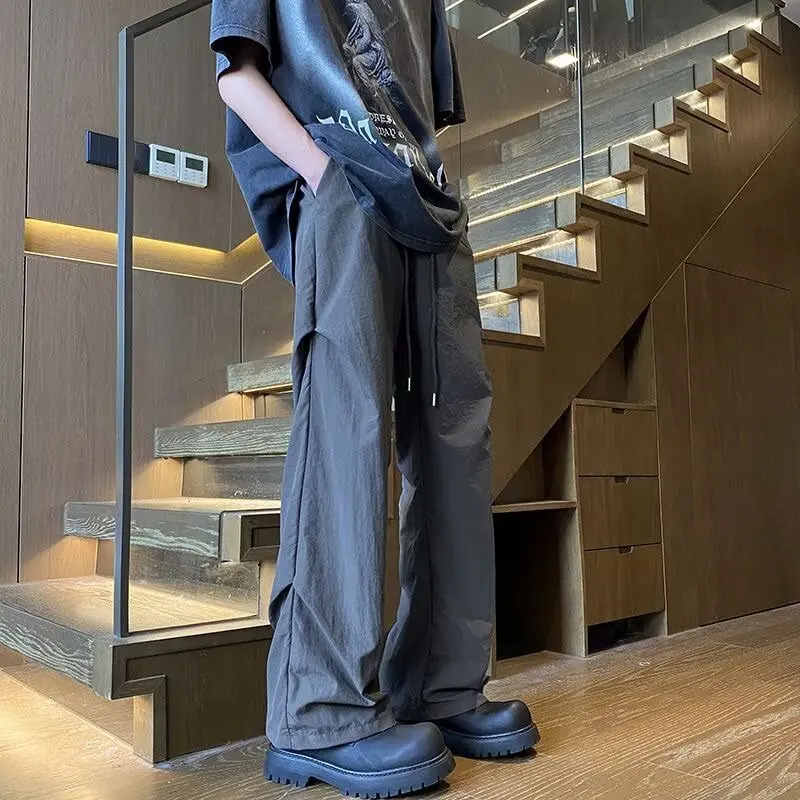 Laid-back American Fashion Work Pants Men's Summer New Quick Dry Loose Casual Wide Leg Pants Men's Summer Fashion Workwear