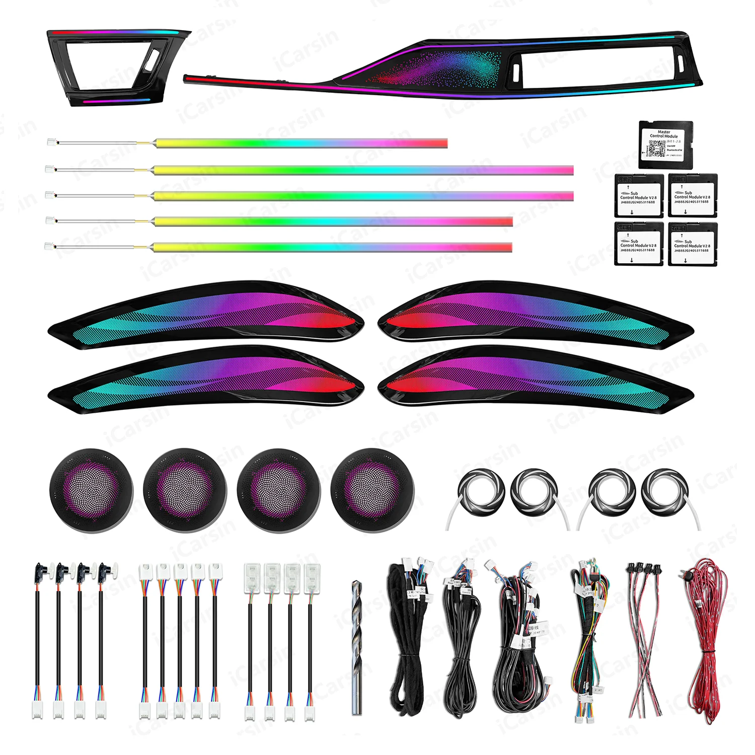 

RHD ICarsin Upgrade LED Car Interior Ambient Light For BMW 3/4 Series 3GT F30 F31 F34 F36 2011-2019 Decoration Parts Accessories