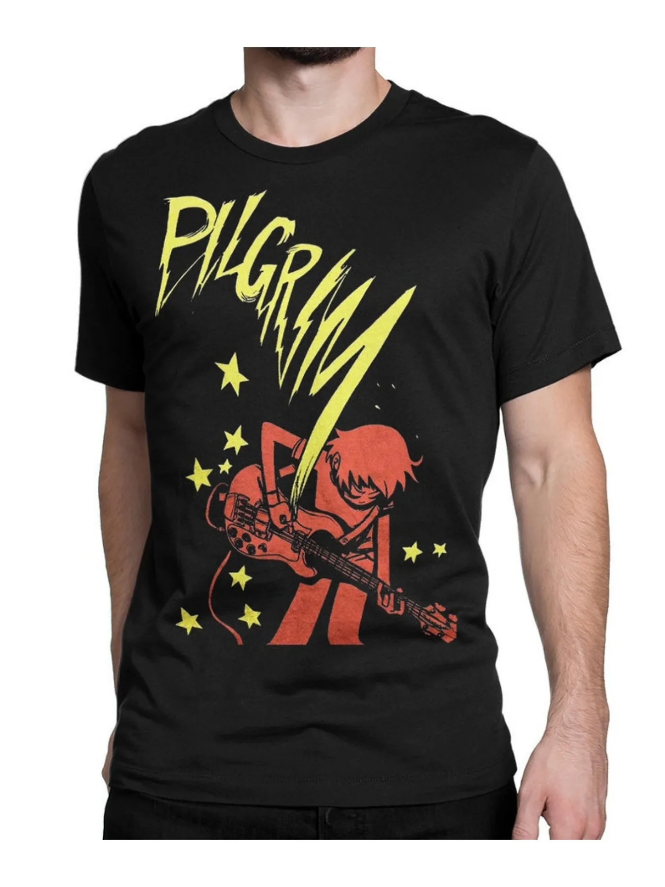 

Мужская футболка Scott Pilgrim vs The World — черная футболка из 100% хлопка, все размеры, одежда инди-комиксов и кино, подарок для геймера в стиле ретро
