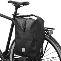 SAHOO-bolsa para maletero de asiento trasero de bicicleta, alforjas de gran capacidad, bolsa trasera reflectante, bolsa de almacenamiento impermeable para bicicleta