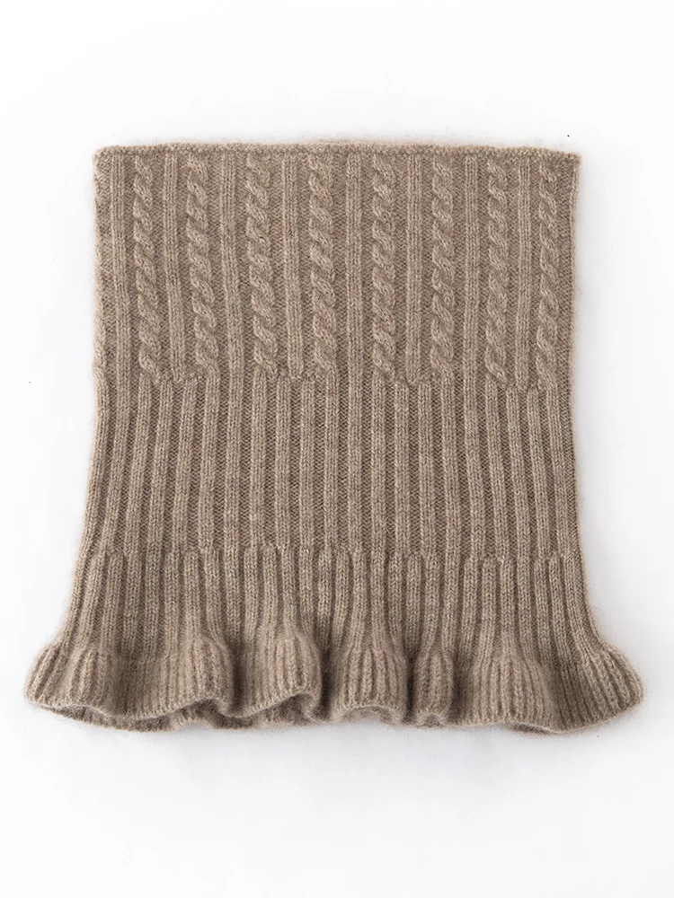 tloml-women's-100-cashmere-wood-ear-twisted-flower-neck-gaiter-autumn-winter-soft-warm-wraps-cashmere-knit-high-quality-scarf