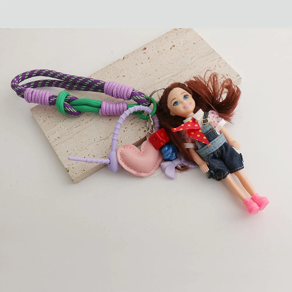 New Barbie Doll Barbie Doll Pendant Hanging Ornament DIY Change Clothes Car Key Ring Bag Charm Cute