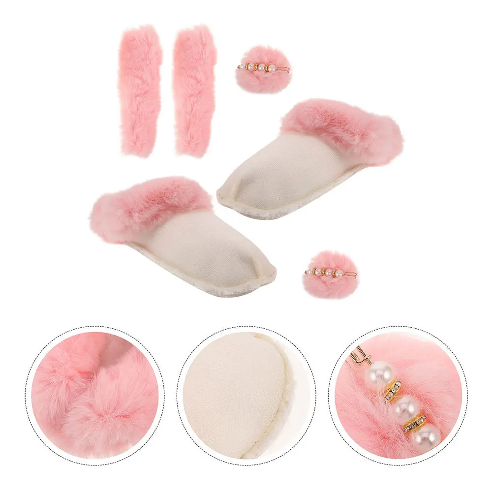 

1Set Thickened Cotton Shoe Stockings Warm Shoes Liners Removable Washable Inner Linings for Winter Outdoor Snow Activities Pink