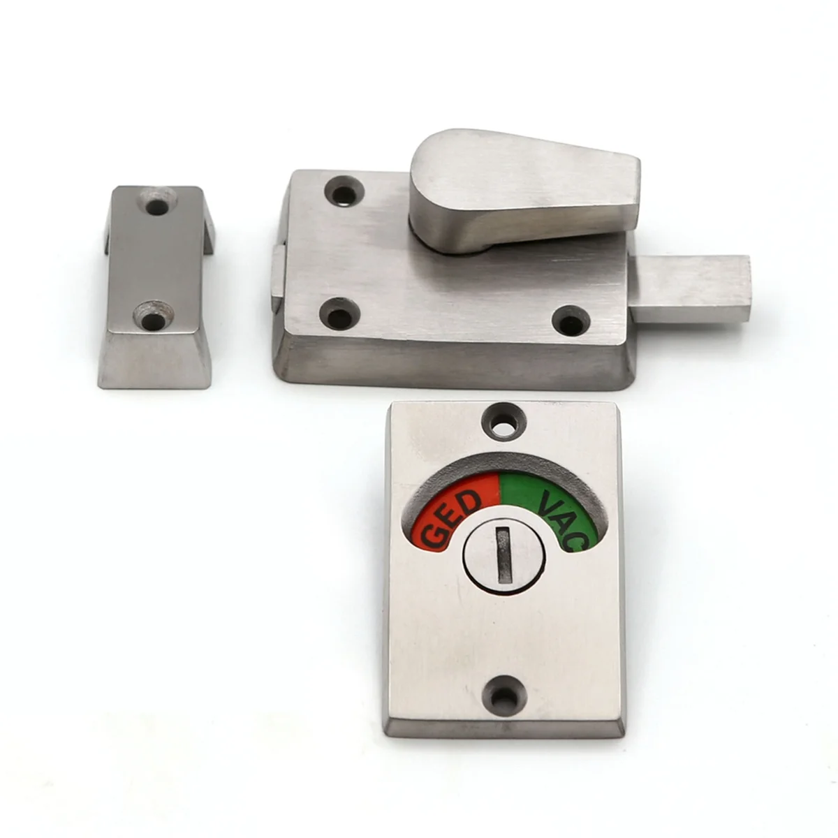 1pc Latch Indicating Lock,Latch Indicator Partition Indicator Lock with Occupancy Indicator,Toilet Stall Door Latch Lock