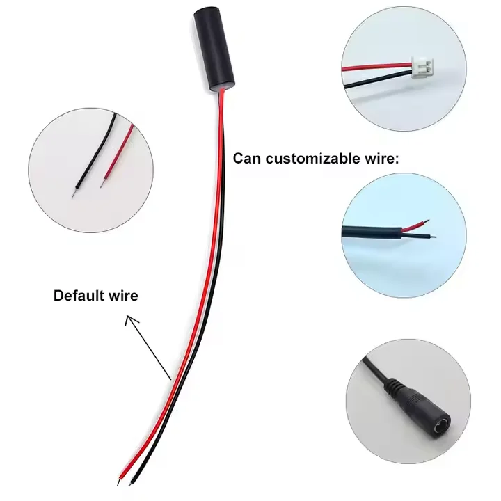 690nm 35mw Red Dot Laser Module 9x26mm Industrial Glass Lens Internal Focus Laser Diode Module