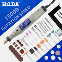 HILDA 18V Engraving Pen Mini Drill Rotary Tool With Grinding Accessories Set Multifunction Mini Engraving Pen Pet Nail Polish