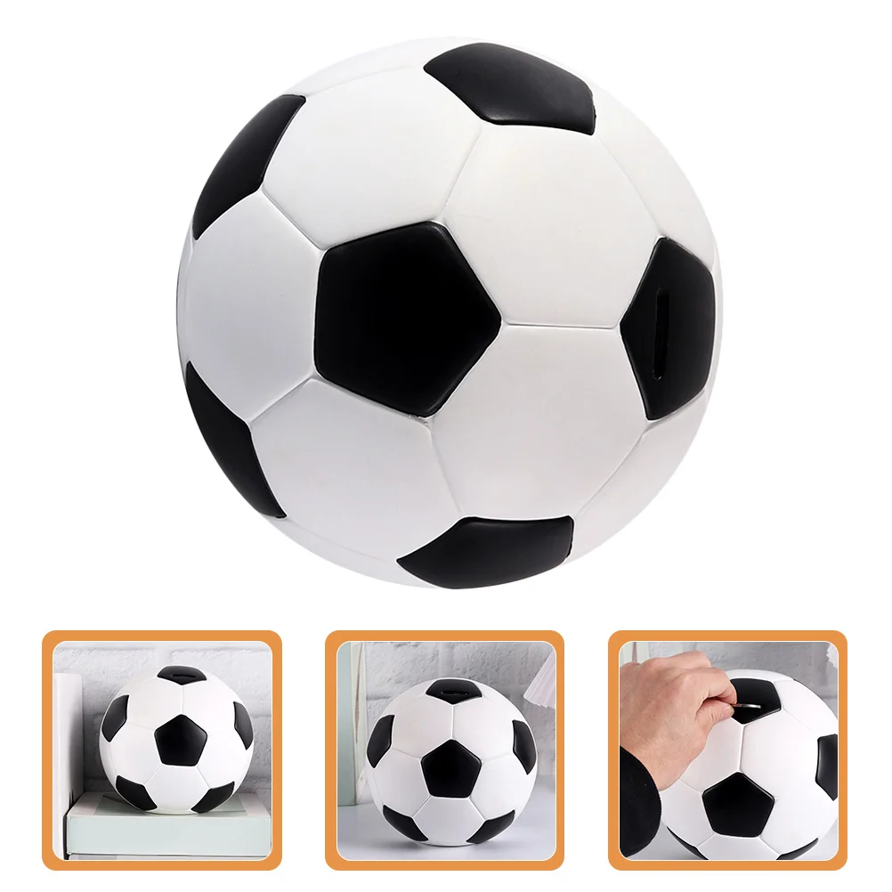 Cofrinho de Futebol para Crianças, Meninos e Meninas, Jarro de Economia de Dinheiro com Design Divertido para Armazenamento de Moedas, Presente Ideal para Aniversários