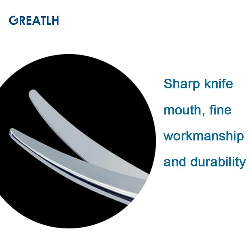Zakrzywione nożyczki ze stali nierdzewnej okrągła szpiczasta główka nożyczki chirurgiczne nożyczki ortopedyczne weterynaryjny instrument
