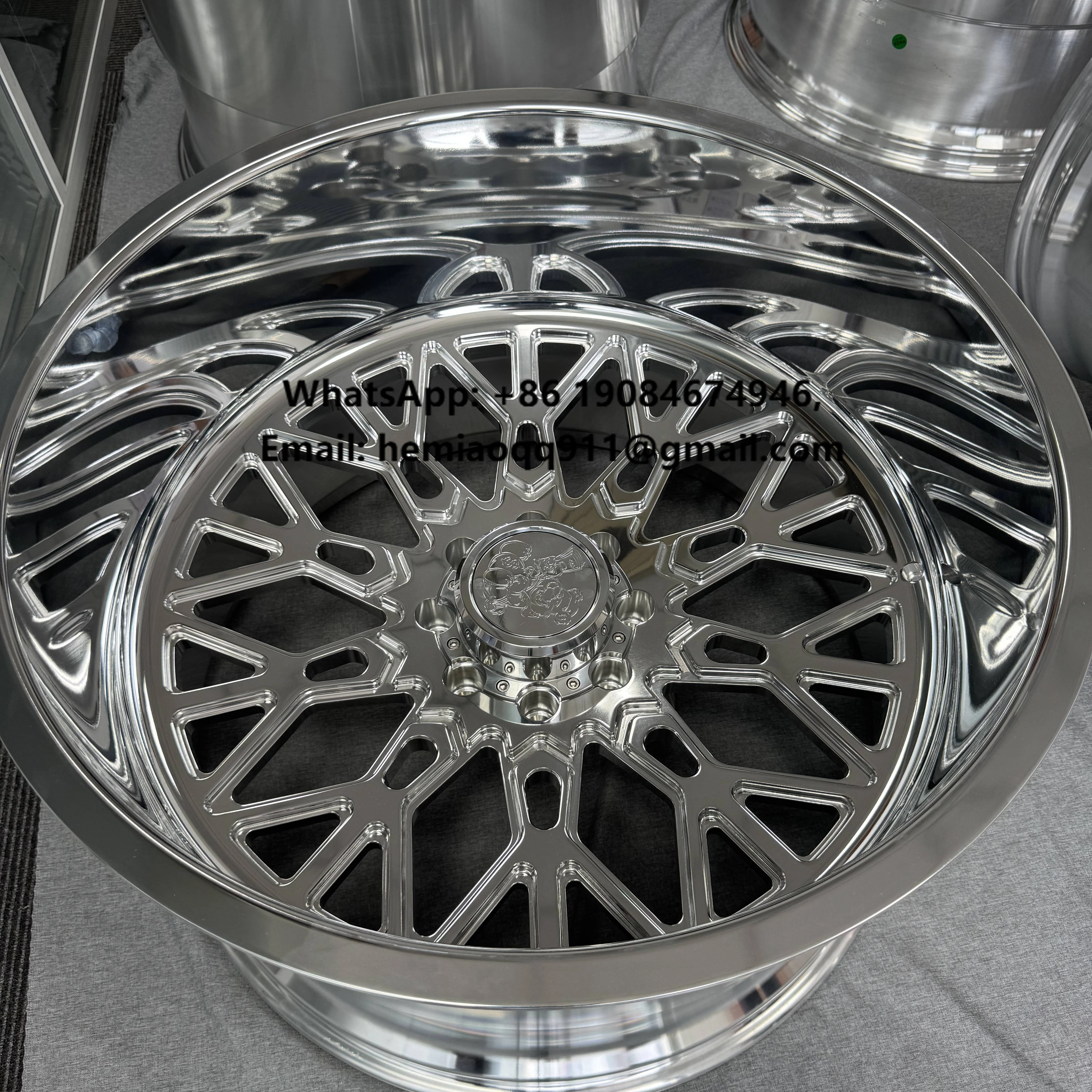 Колёсные диски Kyky 28x14, 28x16, 30x14, 30x16 вогнутые кованые для внедорожников 4x4, 8x170, 8x180, 8x6.5, полированные, для грузовиков Chevrolet Silverado