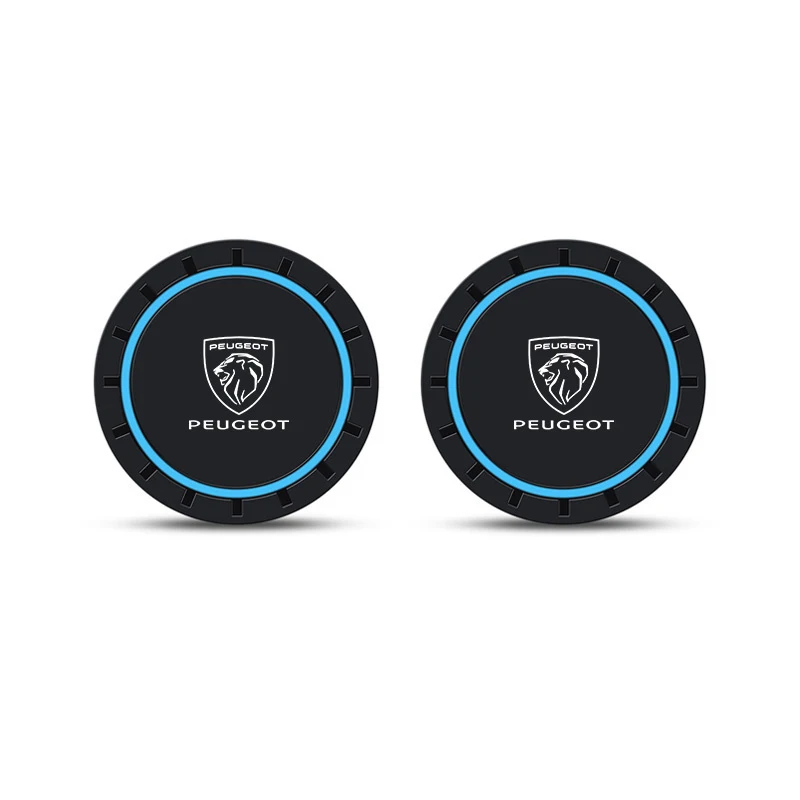 Silicone Non-Slip Car Water Cup Pad Interior Decor Accessories For Peugeot 107 206 207 208 307 308 3008 6