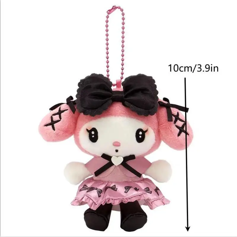 Sanrio lolita série brinquedo de pelúcia chaveiro dos desenhos animados olá kitty macio pelúcia boneca pingente chaveiro do carro mochila saco decoração presente do miúdo