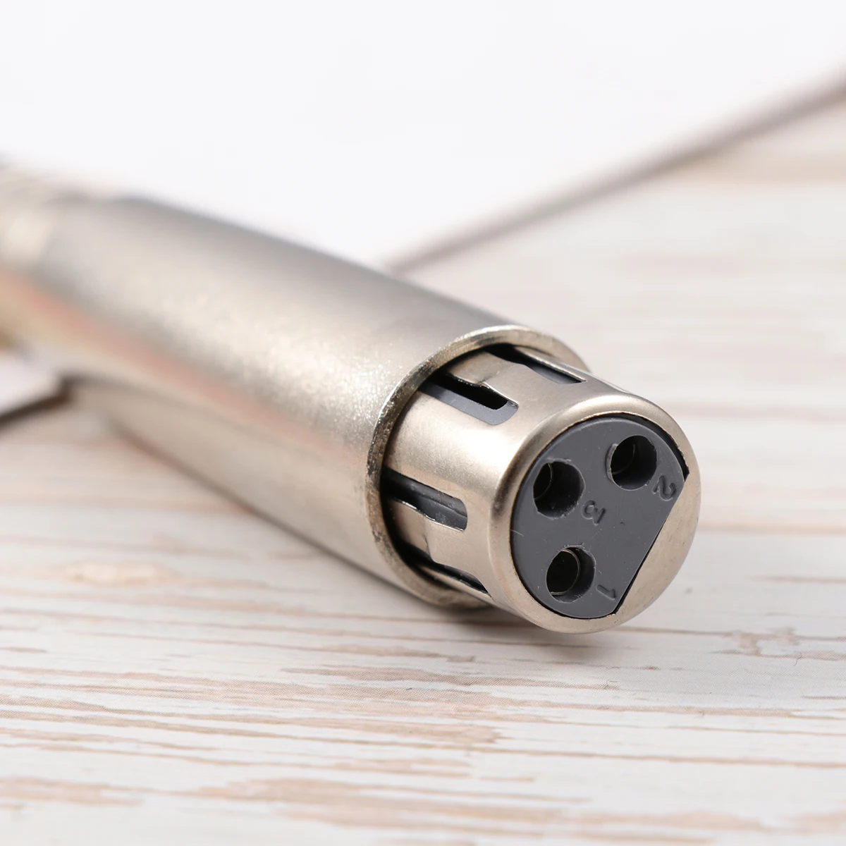 

Professional 3 Pin Female to 6.35mm Male Audio Adapter Microphone Speaker Connector Tip Plug Converter Durable Compact Design
