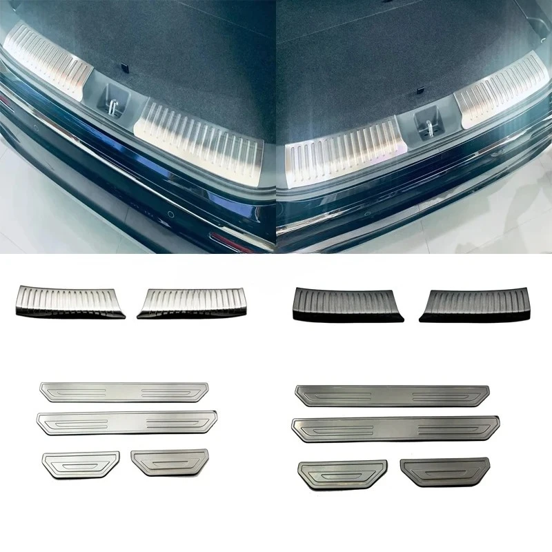 

For Honda ZR-V ZR V ZRV 2022-2024 Stainless Steel Rear Inner Bumper Plate Cover Trim Door Sill Plate Scuff Plate Pedal Sticker