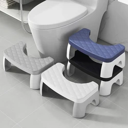 Taburete en cuclillas para inodoro de 1 piezas, asiento de inodoro antideslizante extraíble, taburete portátil para sentadillas, accesorios de baño para adultos