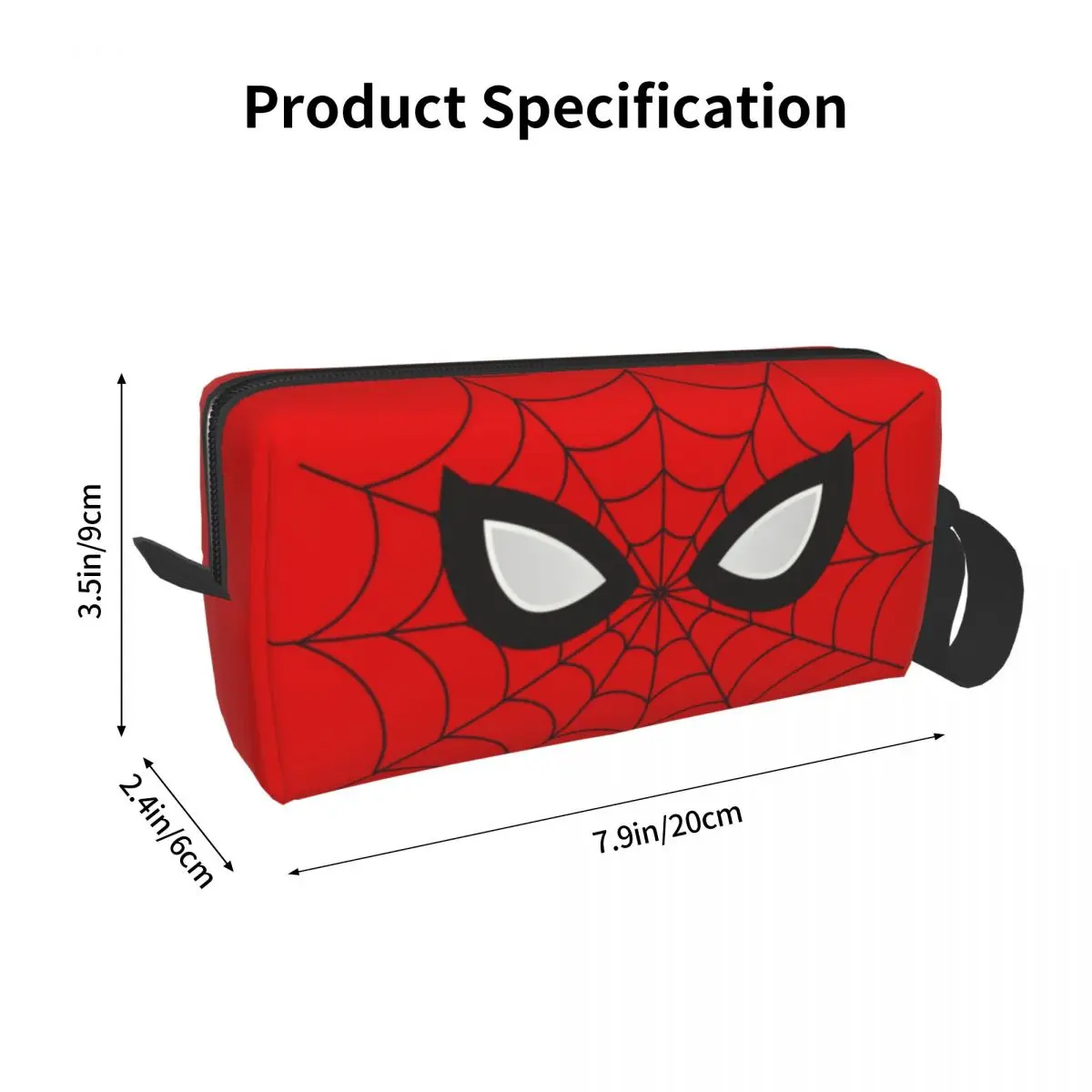 Bolsa de aseo personalizada clásica Red Spider Web para mujer, organizador de maquillaje cosmético, almacenamiento de belleza para mujer, caja de Kit Dopp