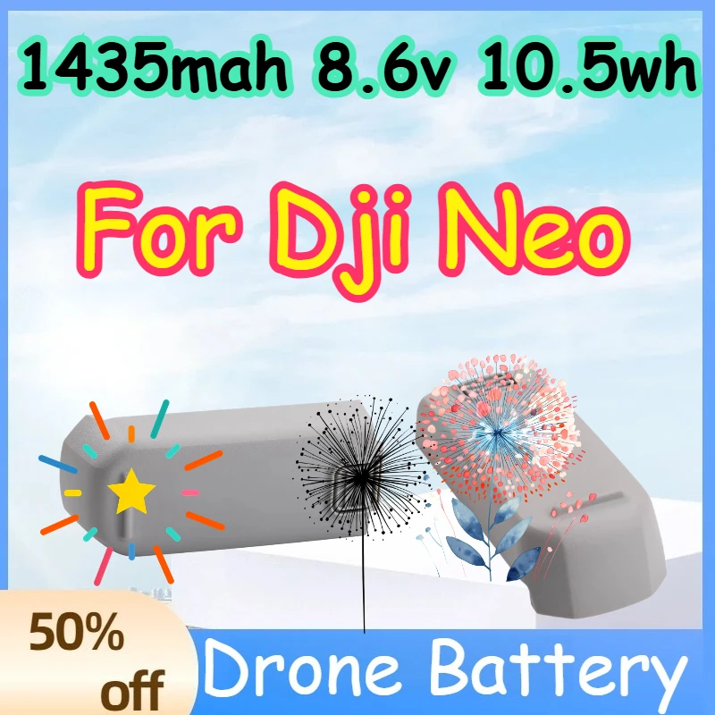 

For DJI Neo 1435mah 8.6v 10.5wh Battery for Dji Neo Drone Long Range Battery New Intelligent Flying Drone Neo Battery