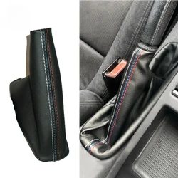 Car Handbrake Gaiter Boot Cover Trim PU Leather Black Auto Interior Accessories for BMW E46 1999 2000 2001 2002 2003 2004 2005