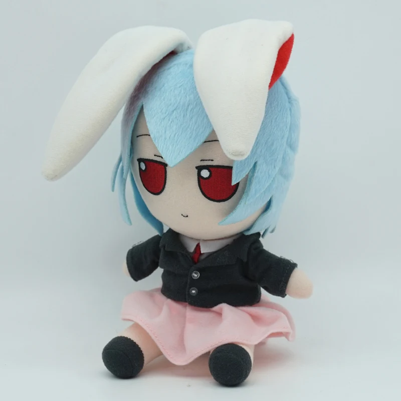 In magazzino Lovely Anime TouHou Project Fumo Reisen Cosplay Cute Figure Doll peluche farcito seduto bambole ragazzo ragazza giocattolo regali Kawaii