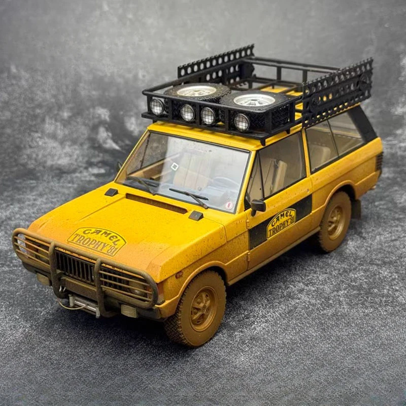 

AR Realistic 1:18 1981 Land Rover Range Rover Dirty Camel Cup Sumatra Distressed Alloy Car Model