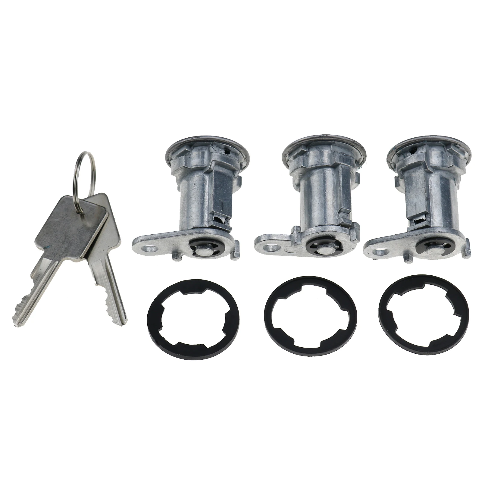 Ensemble de 3 cylindres de serrure de porte avec clés 8122874K3 pour Jeep Wrangler YJ