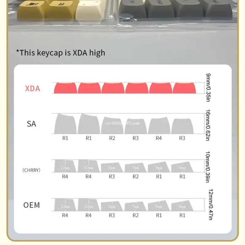 Teclas árabes XDA, teclas PBT calidad para mecanógrafos, sublimación tinte, uso a largo plazo, teclas personalizadas,