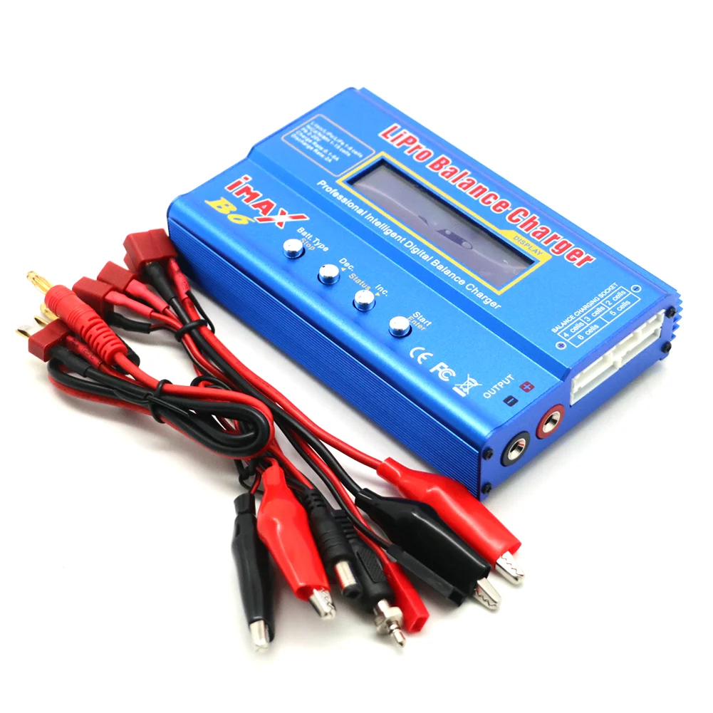 Digital Imax B6 80W Balance Charger T/Tamiya/XT60 Plug With 12V/5A DC Converter Adapter For RC Lipo NiMH NiCd Li-ion Battery