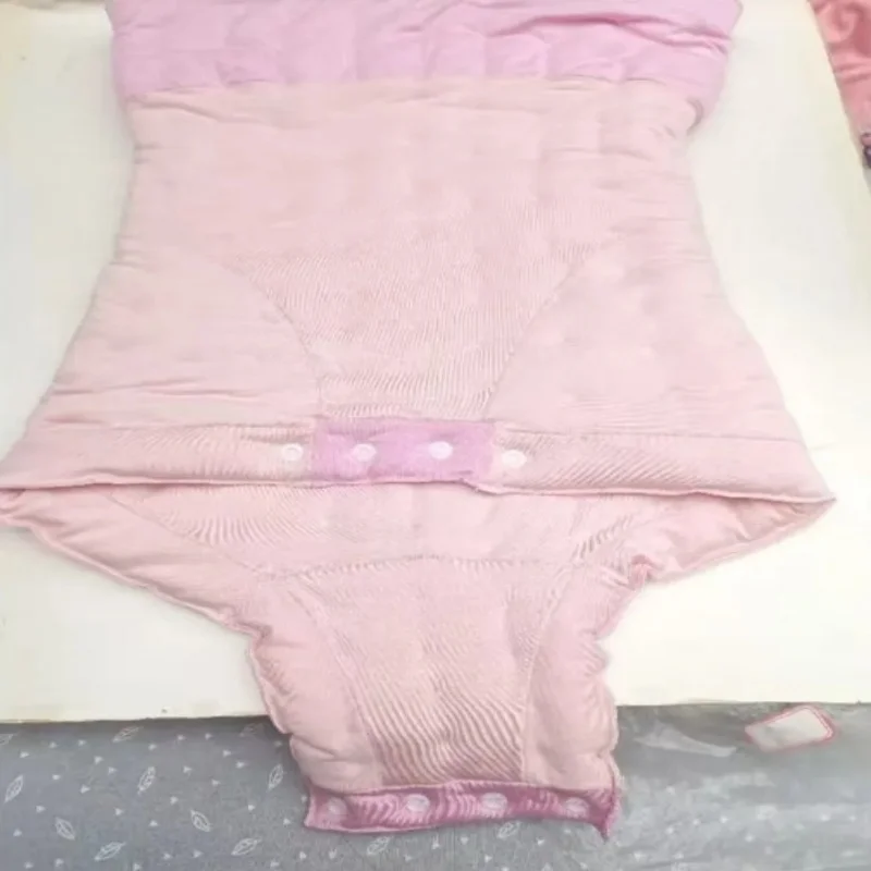 

Women Cotton Snap Button Underwear Filled With Cotton Handmade Thickened Panties Abdomen Warm Briefs Sexy Private Party Costume