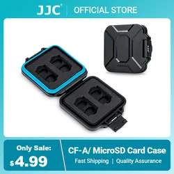 JJC 12-Slot Micro SD Card Case Waterproof CFexpress Type A Card Holder EVA Soft Foam Anti-Static MicroSD Memory Card Storage Box