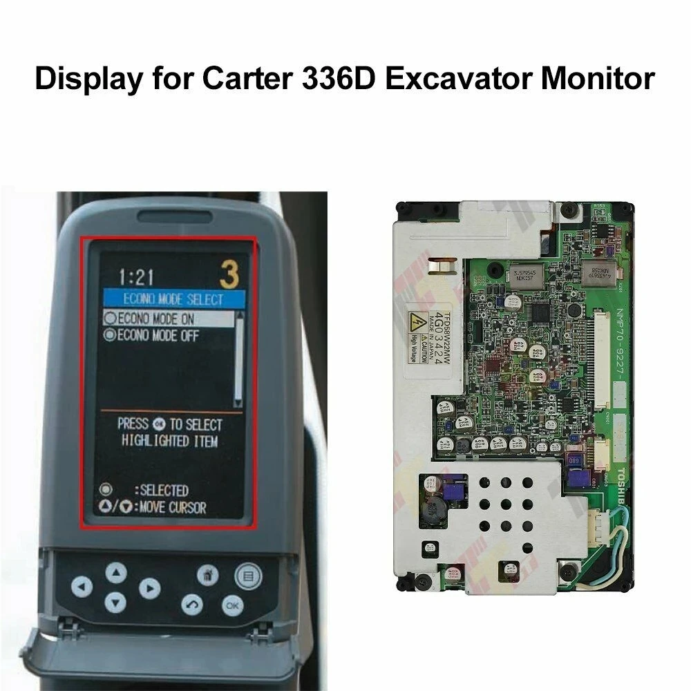 

Display for Carter E320 323 336D Hitachi ZX-3 Excavator Monitor