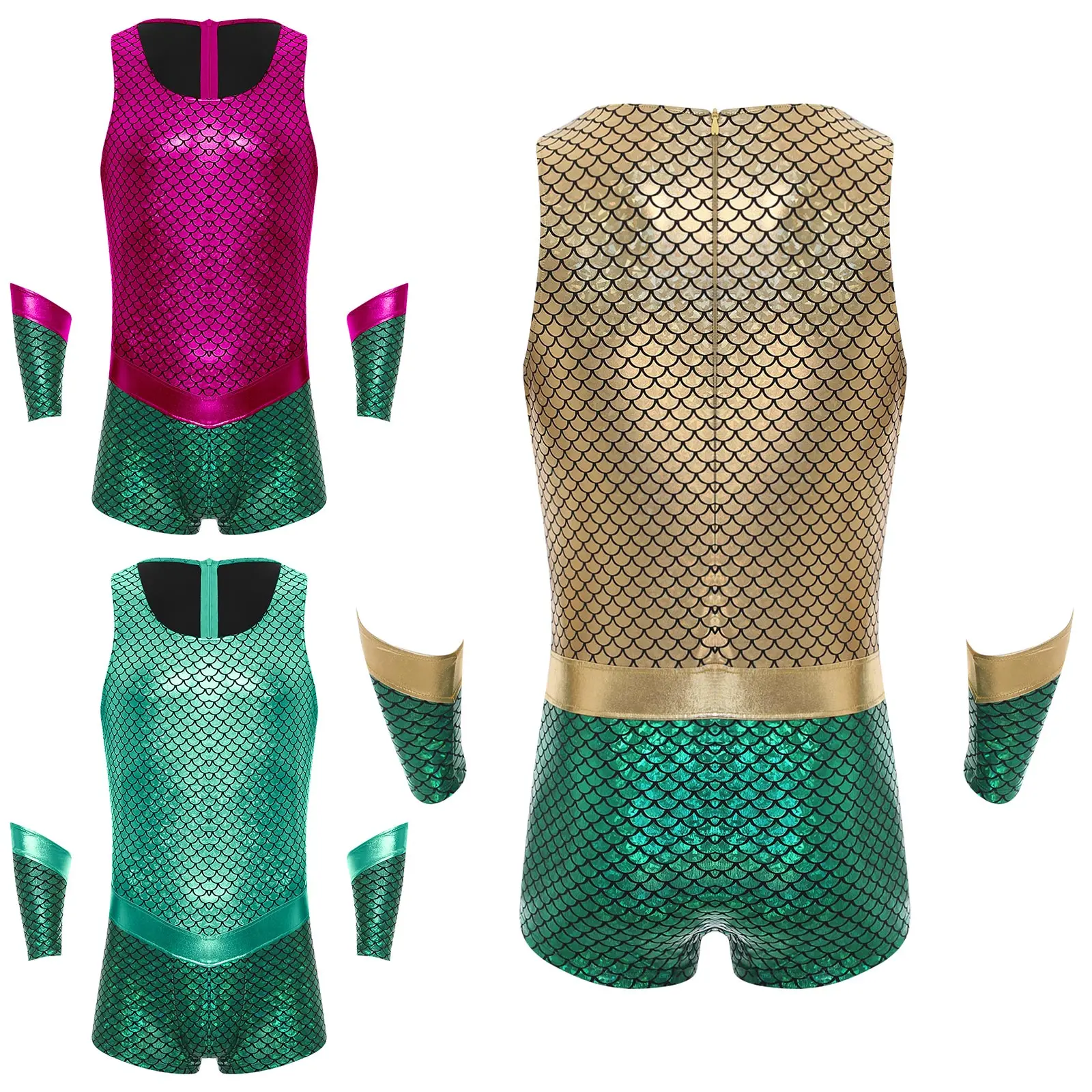 Mens Poseidon Sea King Cosplay - огляд і ціна Sleeveless Jumpsuit