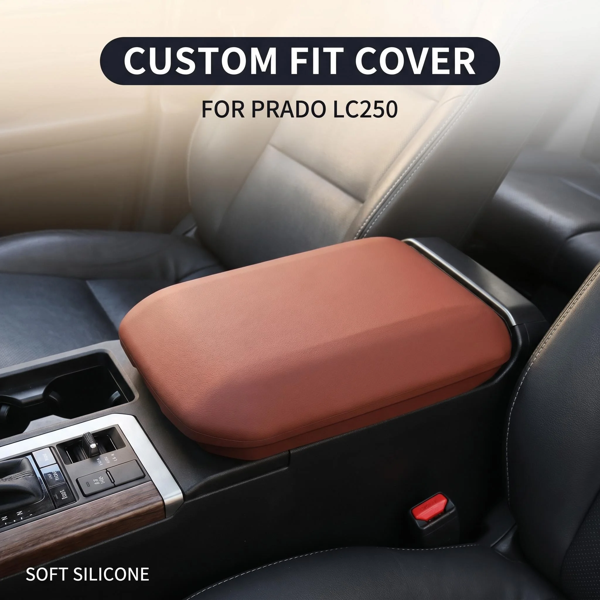 Silicone Armrest Box Case Dustproof For Toyota Land Cruiser 250 Prado LC250 j250 2024 2025 2026 Interior Protection Accessories