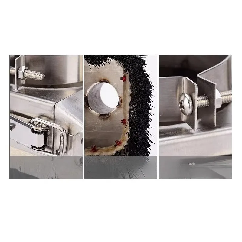 65/80 Mm Stainless Steel CNC Spindle Dust Cover Collector Protector for 0.8/1.5/ 2.2 KW Spindle Motor Router Machine Accessories