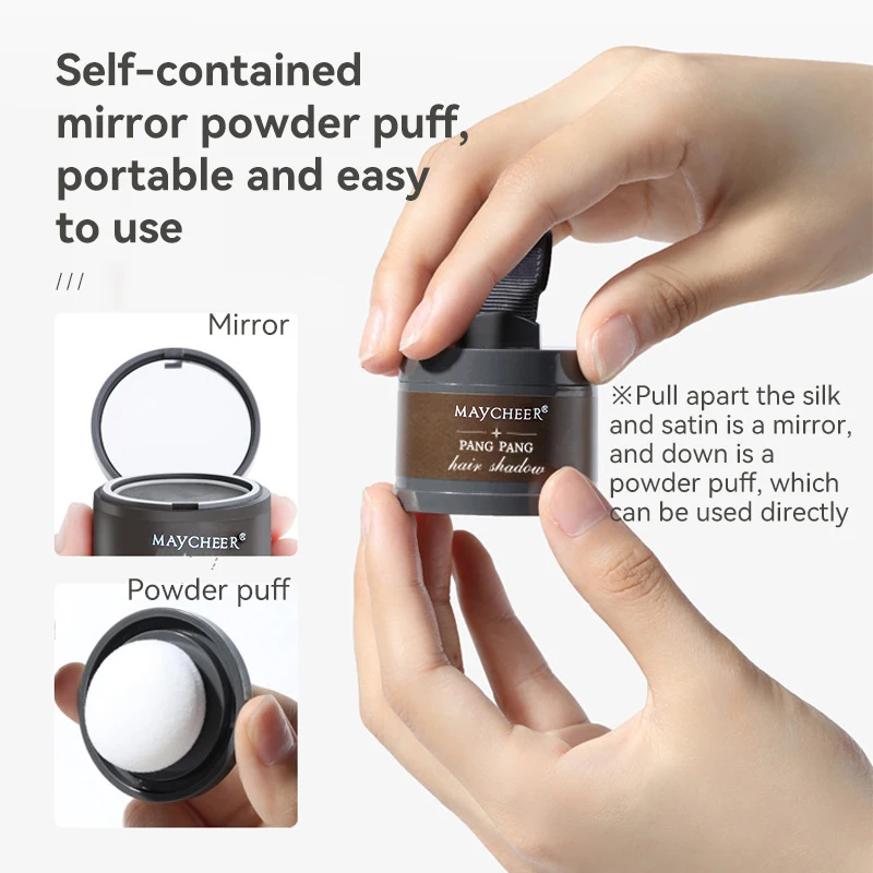 Hair Line Powder 4g Black Root Cover Up Natural Instant Waterproof Hairline Shadow Powder Hair Concealer Coverage