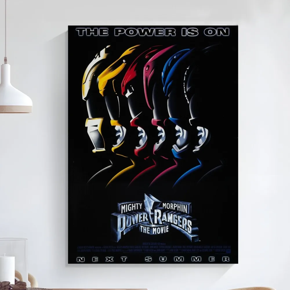 P-PowerS-R-Rangers Poster Art Self-adhesive Art Small Poster HD Quality Poster Wall Art Painting Study Wall Decoration