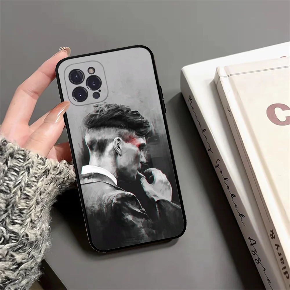 T-Thomas S-Shelbys Phone Case Silicone Soft For Iphone 15 14 13 12 11 Pro Mini XS MAX 8 7 6 Plus X XS XR Cover