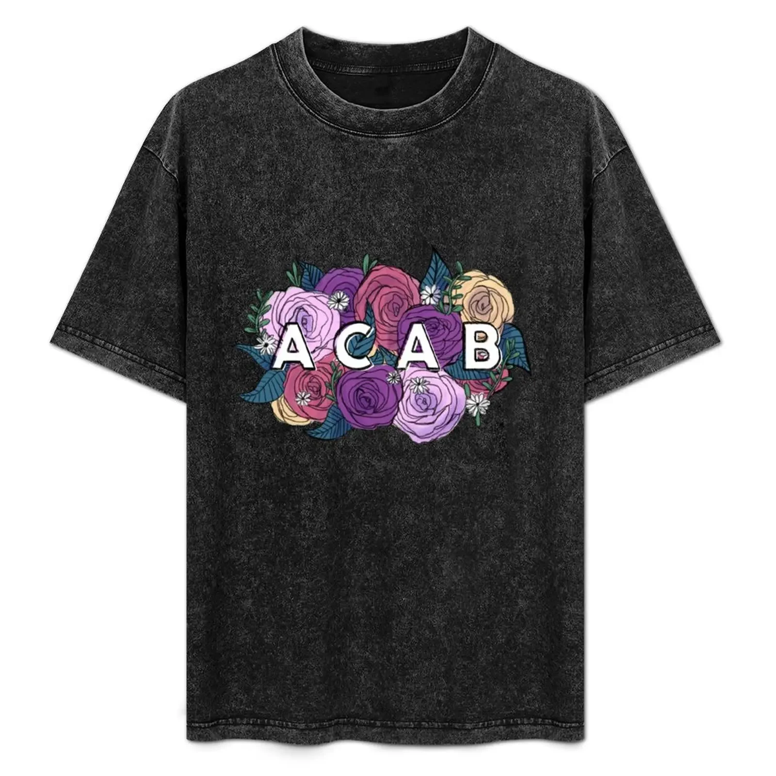 

ACAB Roses T-Shirt custom t-shirts essential t shirt tops gifts for boyfriend Men's t-shirt