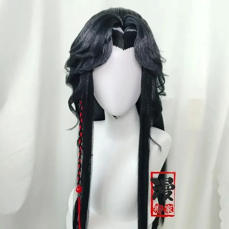 

Стилизованный парик Hua Cheng San Lang по индивидуальному заказу Tian Guan Ci Fu Heaven Official’s Blessing HuaCheng Cos Wig Xie Lian Cosplayb; 4.f'7;j,3'