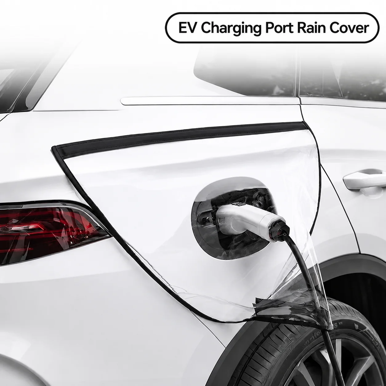 2PCS EV Charger Rain Cover Magnetic Waterproof Snow Protection Outdoor Charging Port Sleeve Outer Accessories for Electric Car