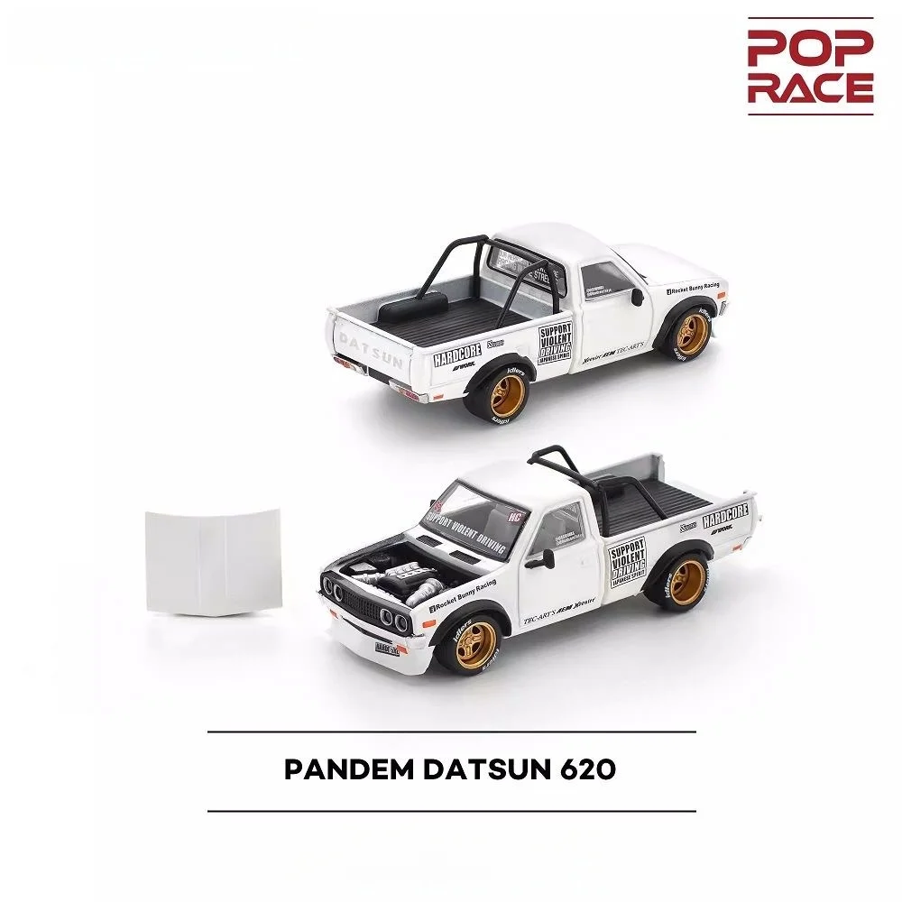 POPRACE 1:64 DATSUN 620 PANDEM PICKUP CAR ALLOY MODEL