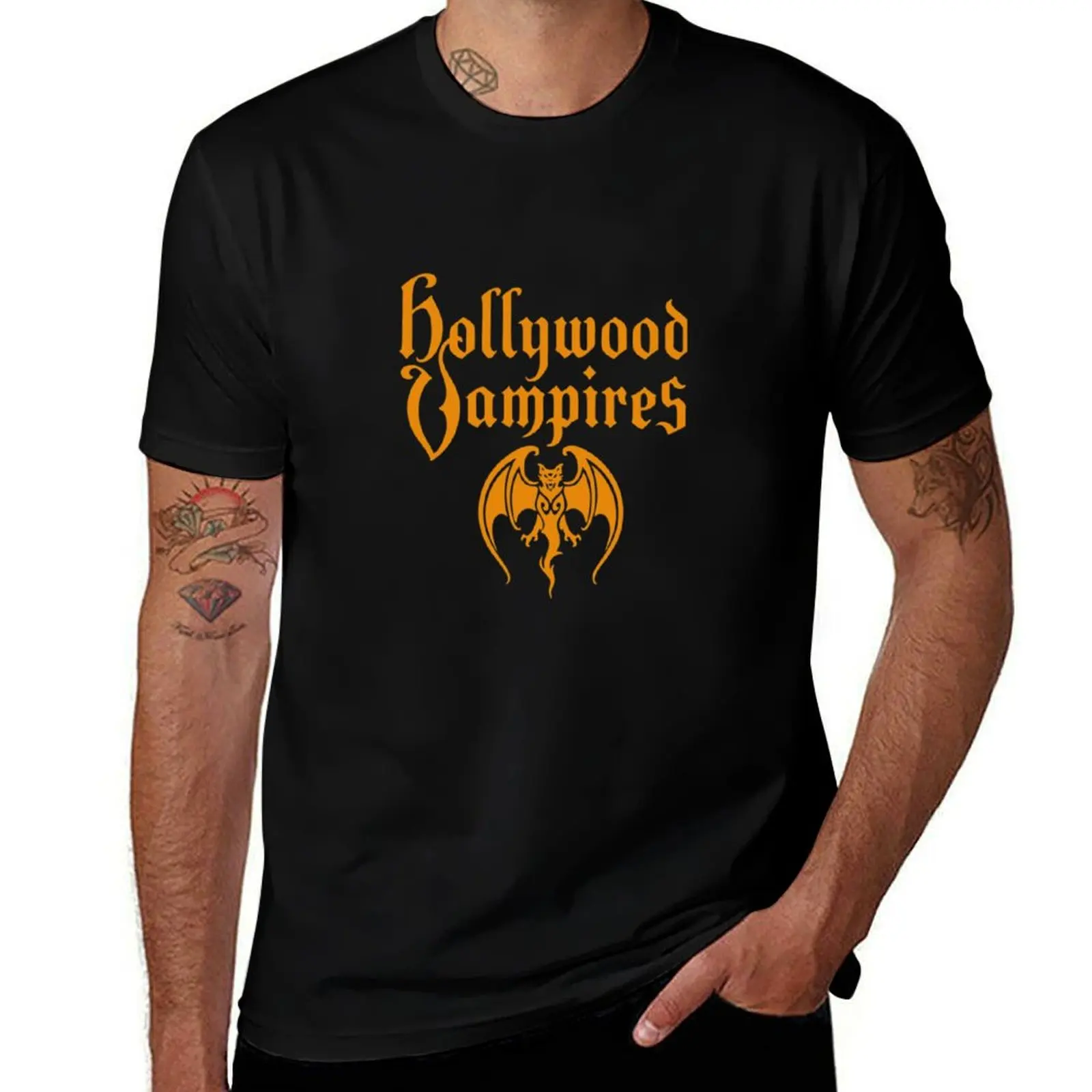 Best Selling - Hollywood Vampires Merchandise T-Shirt T-Shirt sweat designer shirts custom shirt mens graphic t-shirts pack