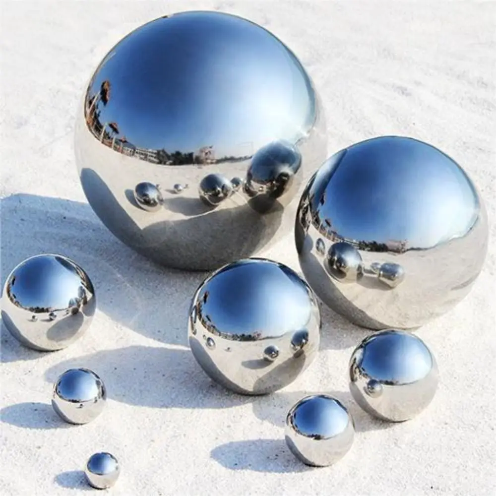 Ornament Anti-Corrosive Mirror Hollow Ball For Home /Garden/Malls Decoration High Gloss Sphere 304 Stainless Steel Ball