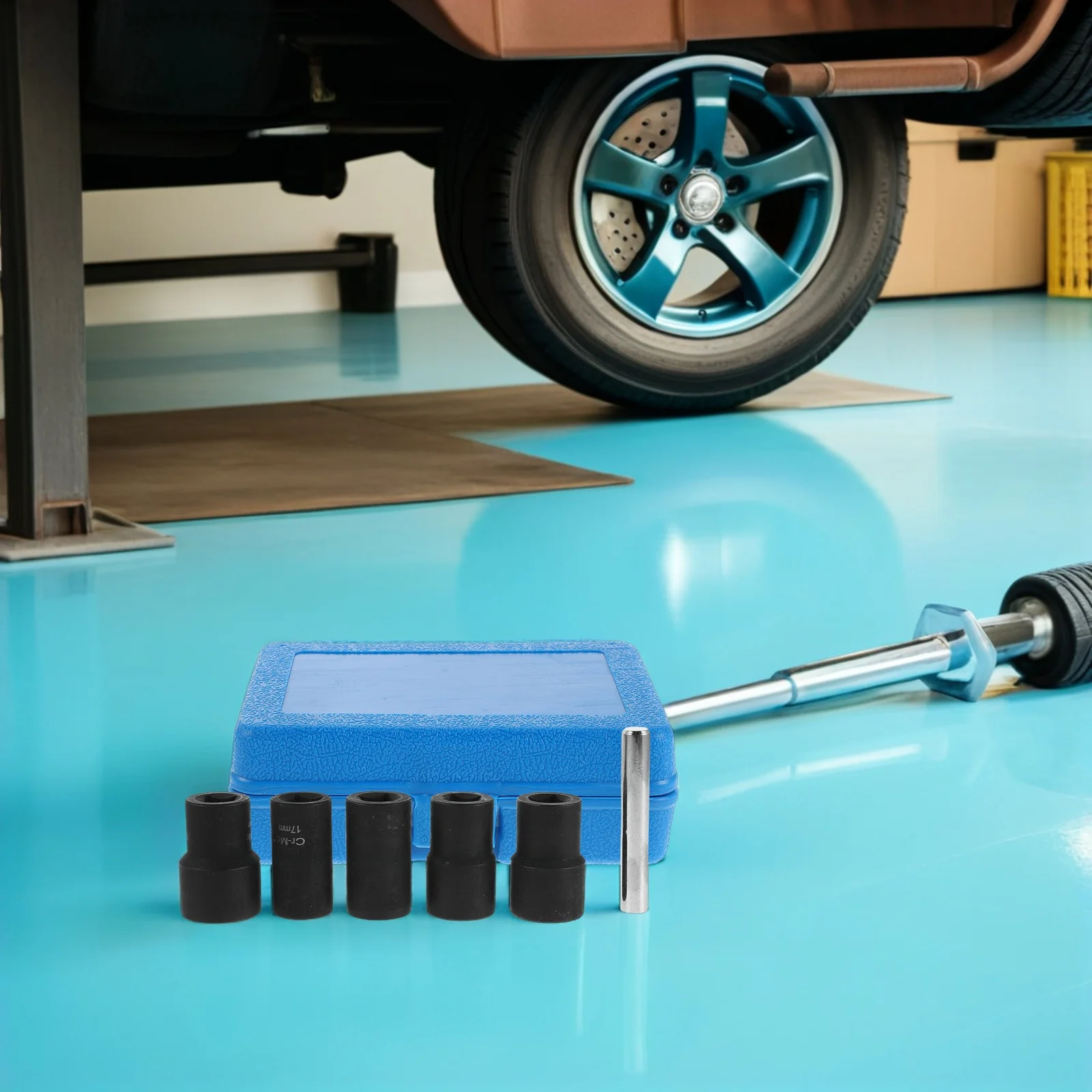 

1 set 1 Set Bolt Socket Set 17/19/21/22/24Mm Stripped Screw Extractor For Automotive Repair Impact Socket Extractor Broken Bolt