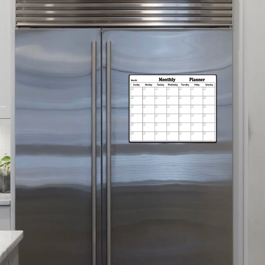 

Магнитная доска-планировщик: ежемесячный календарь, белая доска для холодильника, стираемая доска для сообщений, список дел, напоминания, органайзер расписания