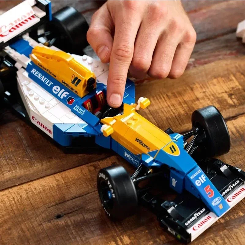 GSF 799 قطعة ويليامز سباق FW14B ونيجل مانسل 10353 مجموعة ميكانيكية الطوب التجمع لعبة مجسمة الكبار هدية جمع ديكور