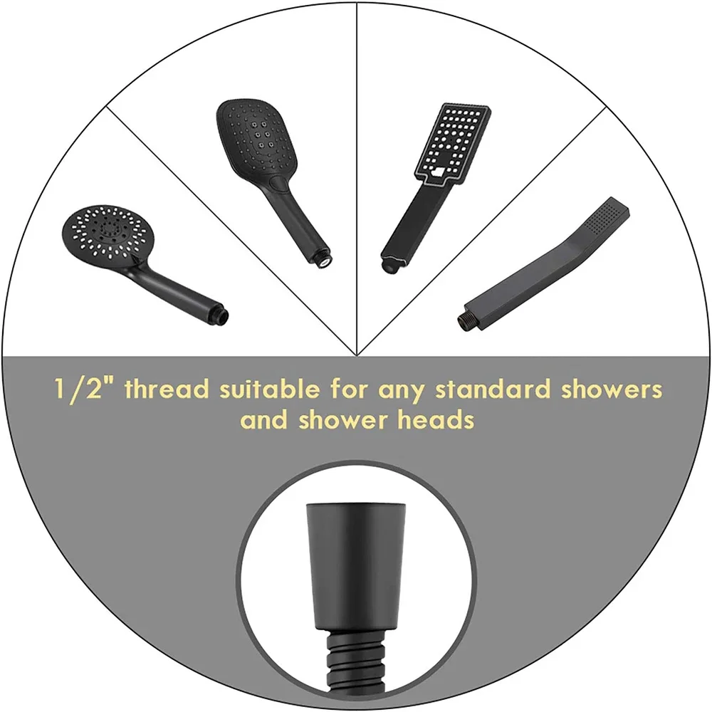 International Standard General 1.5 Shower Hose Bathroom Water Heater Explosion Proof Sprinkler Stainless Steel Shower Hose